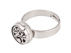 Anillo Aromático Ajustable De Acero Inoxidable Para Mujer