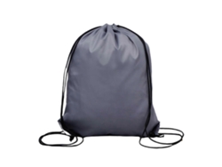 Mochila con cordón ajustable, impermeable, unisex, para gimnasio, natación, hombro, escuela, mochila deportiva grande con cordón ajustable, gris.