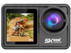 Cámara De Acción 5k Con Objetivo Filtrado Y Opción Zoom 48mp 1080p Webcam Vlog Wifi Sports Cam