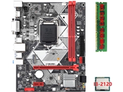 Kit De Componentes Para Placa Base B75-h Con Procesador I3-2120, 1 Módulo De Memoria Ram Ddr3 De 8 Gb A 1600 Mhz, Socket Lga 1155 Y Puerto Usb 3.0.