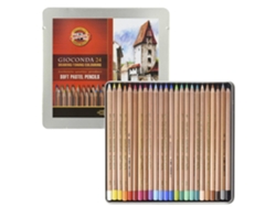 Lápiz Pastel Seco KOH-I-NOOR Gioconda 8828 Cx.Metal (24 Un)