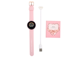 Reloj Inteligente Rosa Resistente Al Agua Con Monitor De Sueño Y Frecuencia Cardíaca.