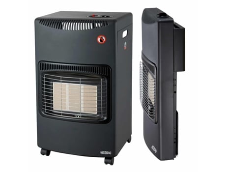 Estufa de Gas Catalítica Butano KEKAI New Slim 42X26X73 Cm Plegable Potencia 1500W/4200W Certificado Energético con 4 Ruedas