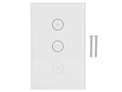 Interruptor inteligente para cortinas Wifi 2026 con control táctil y control remoto inalámbrico 100-240 V EE. UU.