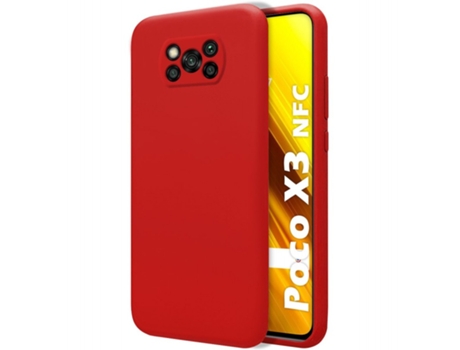 Carcasa Xiaomi POCO X3 NFC / X3 Pro TUMUNDOSMARTPHONE Silicona Líquida Rojo