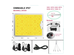 Lámpara LED de cultivo de espectro completo cuántico similar al sol, para fábricas de plantas e invernaderos, 1000 wsmp