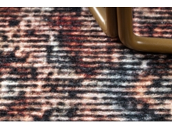 Antika Alfombra Ancient Rust Circulo, Patchwork Moderno, Griego Lavable - Terracota (circulo 200 cm)