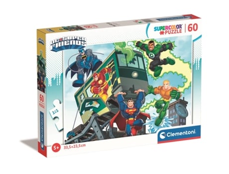 Puzzle CLEMENTONI Supercolor DC Comics Super Friends rompecabezas 60 pieza(s) Cómics