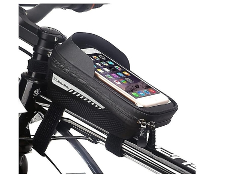 Bolsa para cuadro de bicicleta, bolsa impermeable para manillar de tubo superior de bicicleta, bolsa para tubo de montaje para teléfono de biciclet...