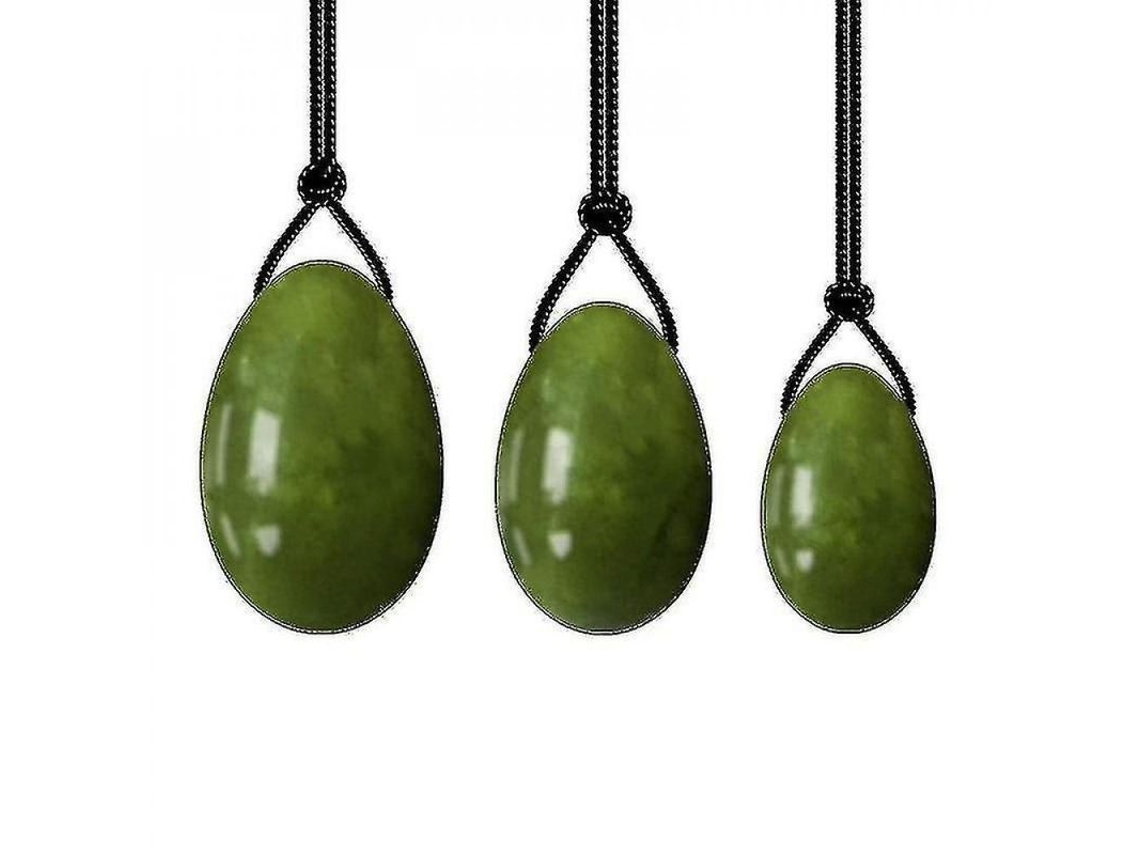 Dan26-set Huevos Jade Natural Para Ejercicios Kegel Piso Pélvico Mujer Recuperación Postparto