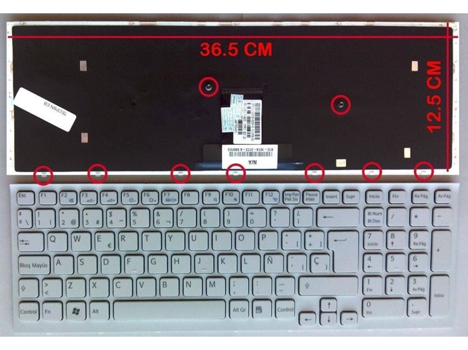Teclado para Portátil Sony Vaio VPC-Eb Series Y Sony Vaio Pcg Series