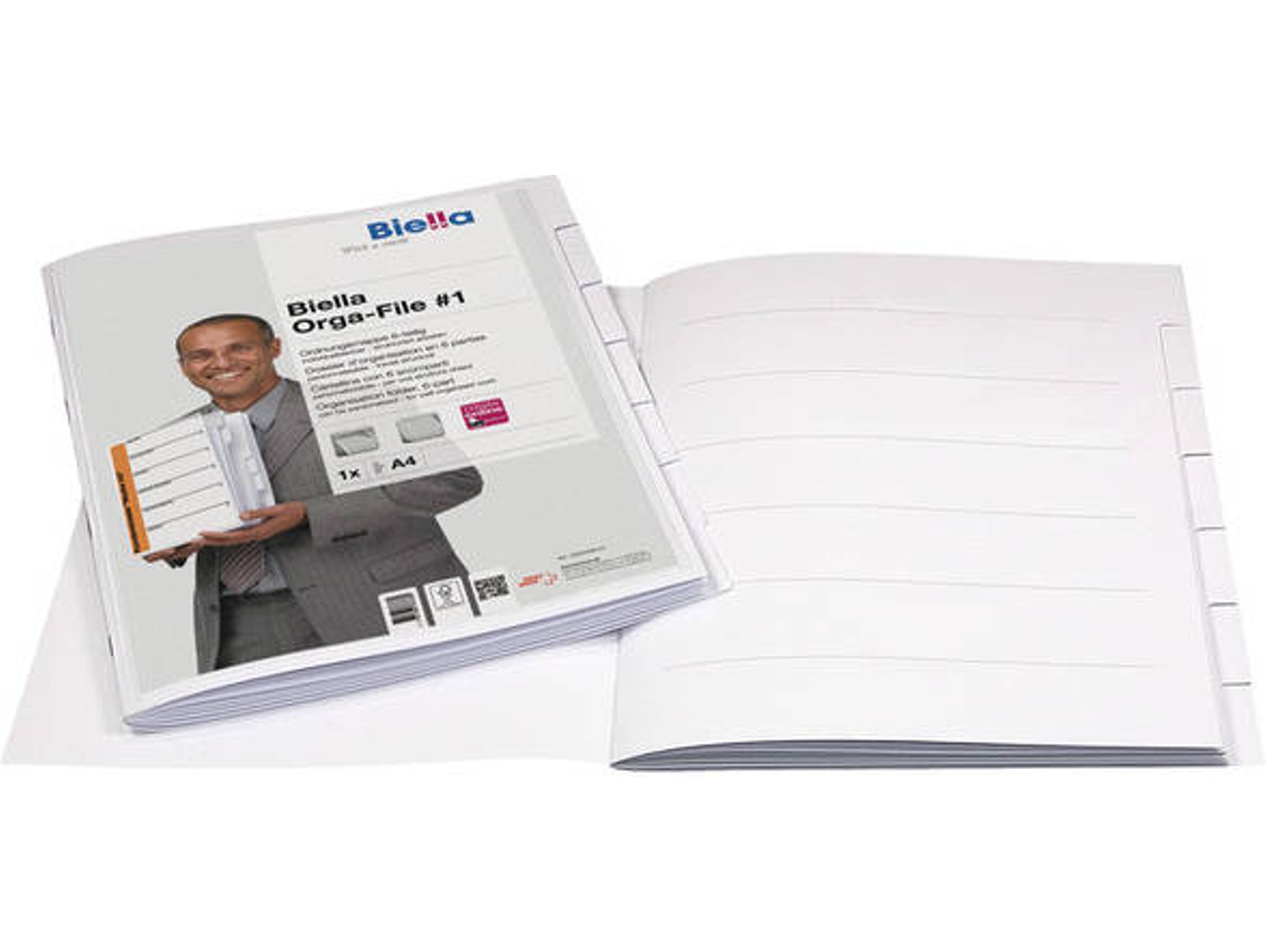 Carpeta BIELLA Orga-File #1 Blanco (A4 - Cartón)