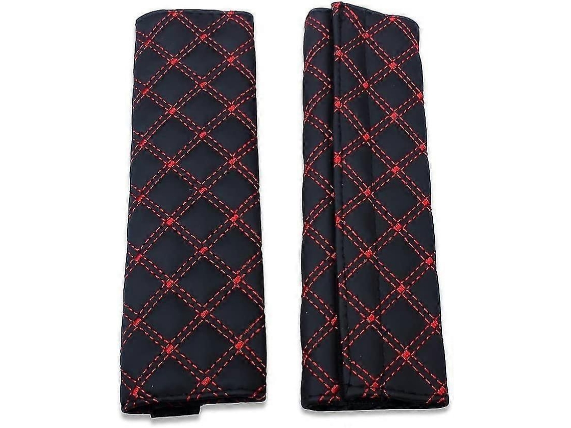 Protectores de cinturón de seguridad para coche, cojín de seguridad, funda protectora con bolsillo para el hombro (paquete GOKOCO)