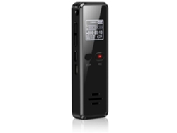 Grabadora de voz digital micro, dictáfono, grabación de audio a larga distancia, reproductor MP3, reducción de ruido, grabación WAV, Yizhood (negro)