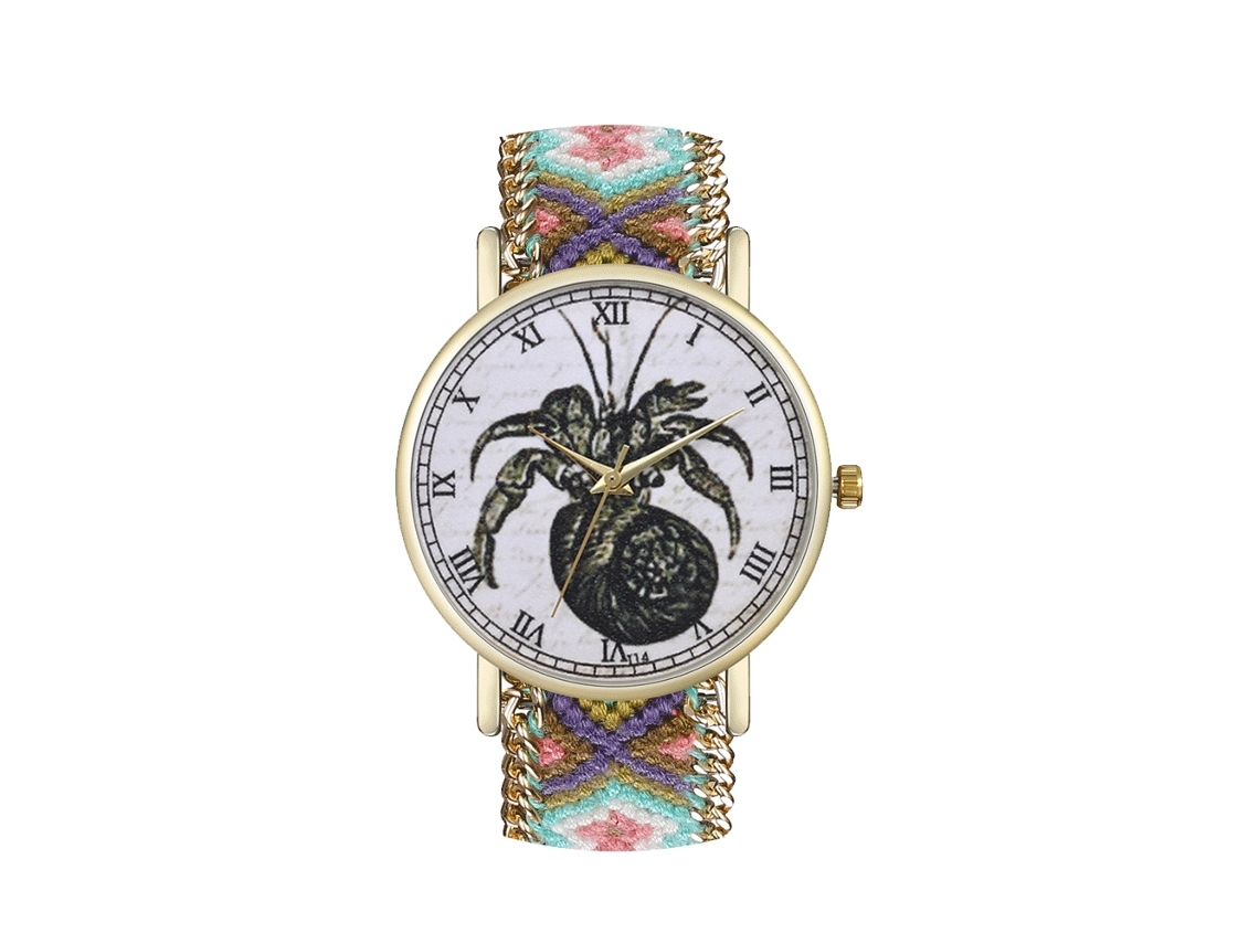 Reloj De Pulsera De Cuarzo Con Correa De Lana Informal, Sencilla Y A La Moda T14-fg(7)