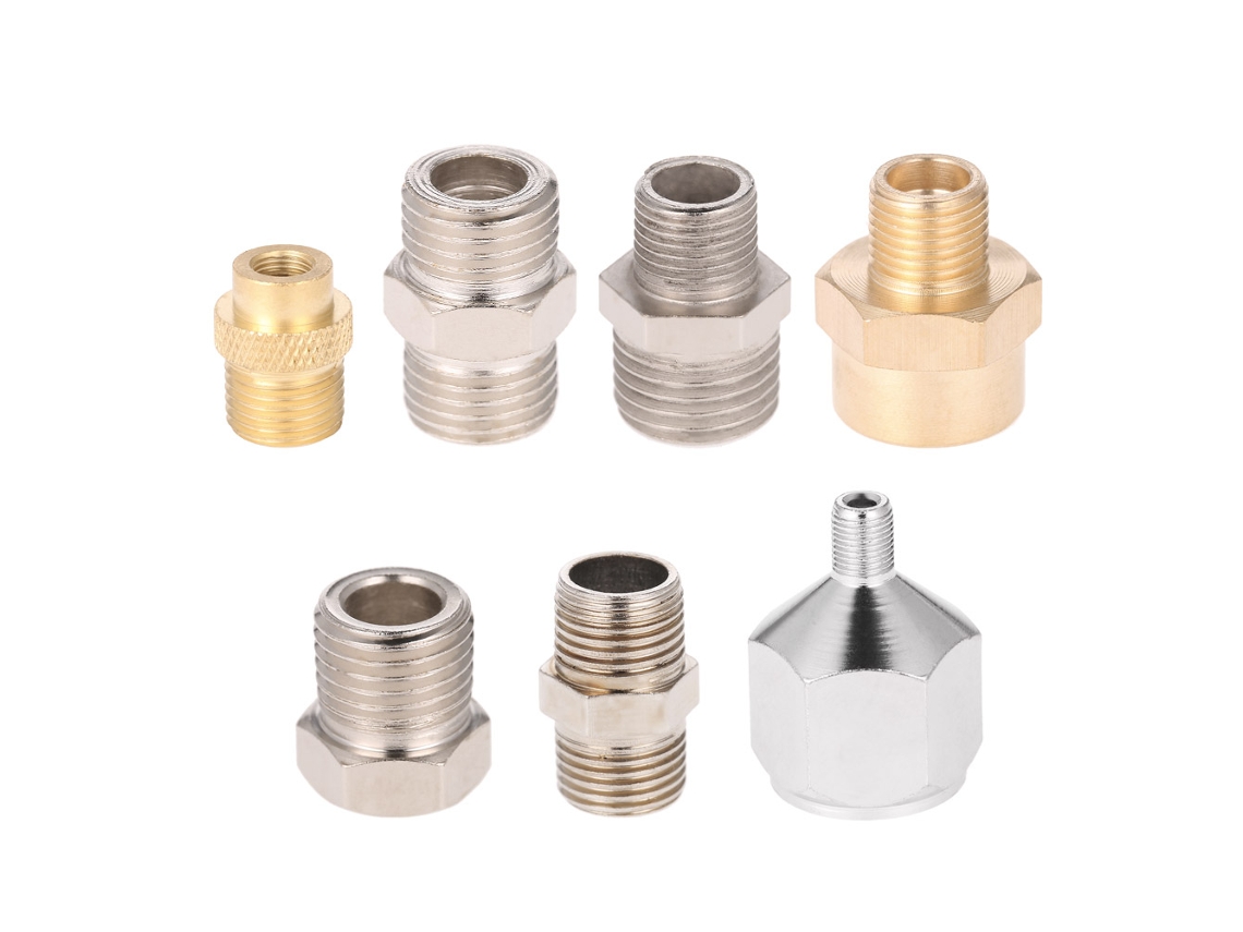 Kit Profesional De 7 Piezas Para Adaptadores De Aerógrafo Con Conexiones Para Compresor Y Manguera De Aire.