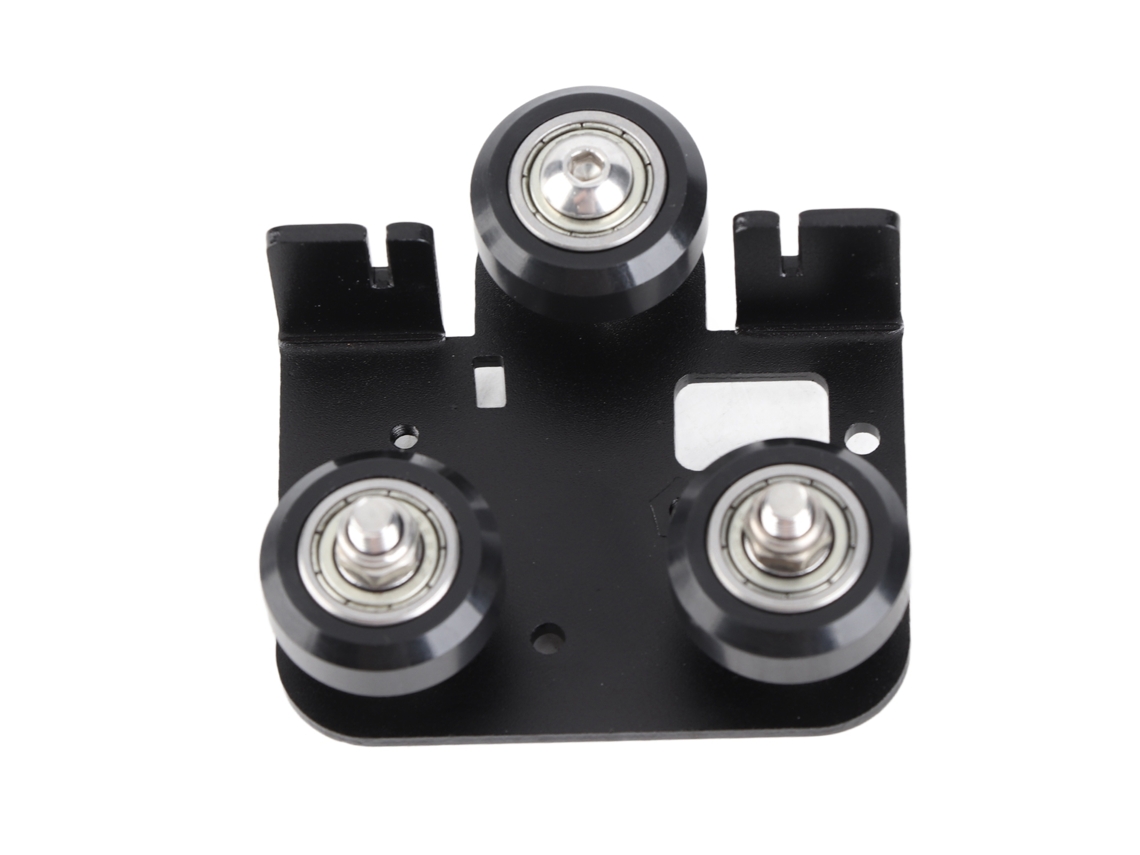 Placa de soporte trasera de metal negro para extrusor de impresora 3D Ender3 V2