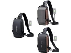 2026-mochila Pecho Antirrobo Deportiva Con Carga Usb Impermeable Oxford Para Hombres Y Mujeres Gris