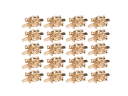 20pcs Pinos de Afixação Diy Caveira Punk Dourado 13x15mm para Couro Bolsas Roupas