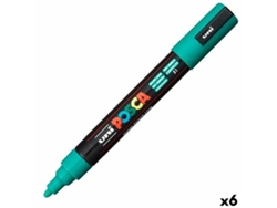 Rotulador Permanente POSCA Verde Esmeralda 6 Unidades