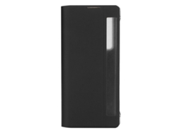 Capa De Couro Smart Window Flip Cover Com Suporte Para Huawei Mate X2 Preto