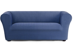 Funda de Sofá 2 Plazas EYSA Chester/Klippan Premium Jaz Tejido Multielástico (180 x 110 x 100 cm - Poliéster y Algodón - Azul)