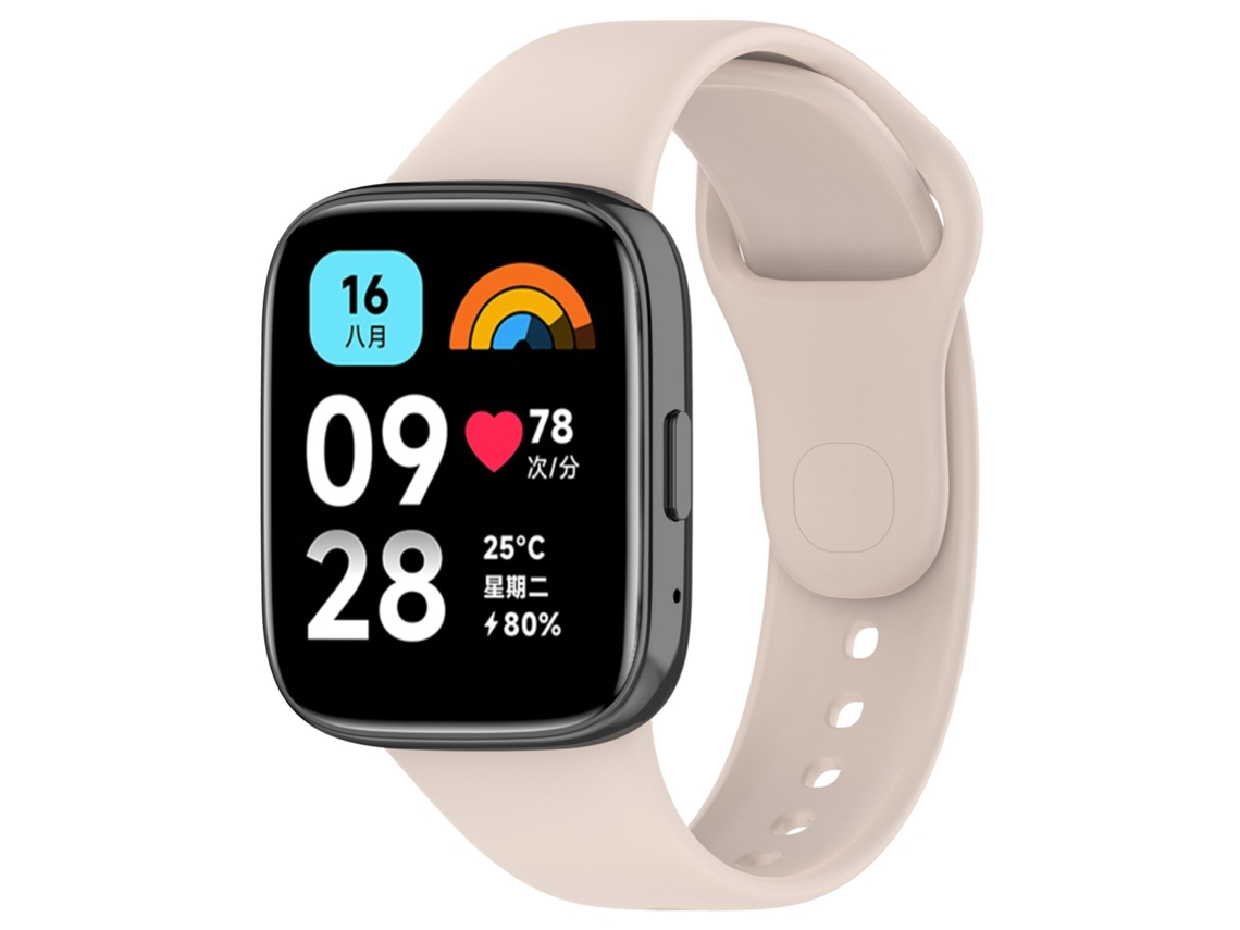 Pulsera de silicona para Xiaomi Redmi Watch 3 Active/Watch 3 Lite, color sólido Digitallab (beige)