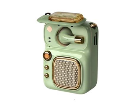 Auriculares Bluetooth Retro Mini 5.0 Altavoz Radio portátil recargable Vintage Pequeño audio con auriculares SHANMAI