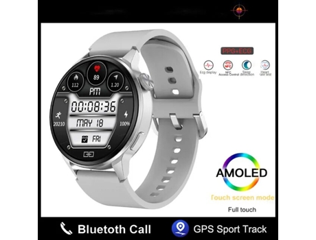 Relojes inteligentes para mujer y hombre, reloj inteligente con llamada Bluetooth, deporte, GPS, movimiento, seguimiento, frecuencia, ECG, NFC, rel...