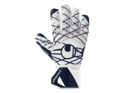 Guantes de portero UHLSPORT, supersuaves, cortados a mano, blancos | UHLSPORT