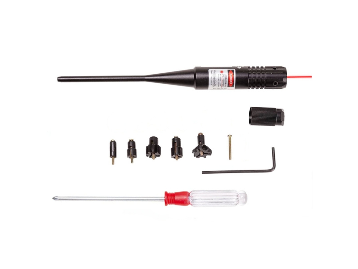 Calibrador Láser CHRUI Calibrador Láser No Giratorio Con 5 Adaptadores Ajustables Luz Roja