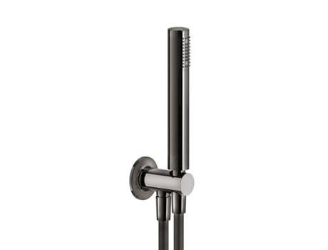 Conjunto de ducha GESSI Inciso, con codo de conexión a la pared 1/2 y soporte, manguera de 1,50 m y cabezal de ducha anticalcáreo, 58123