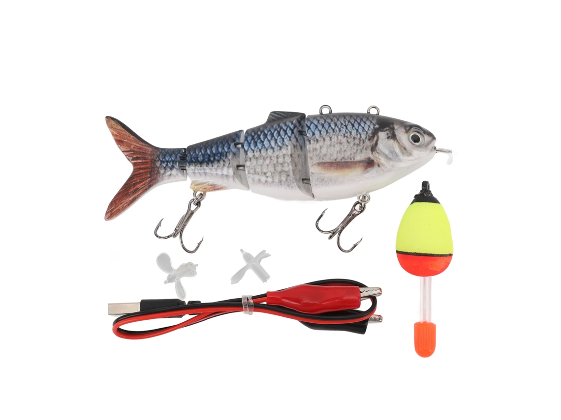 Señuelo De Pesca Eléctrico Recargable Con Luz Led, Natación Automática, Articulado, Bl-2042