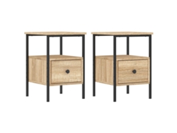 Juego de mesita de noche exclusivo de Sonoma Maison con diseño derivado de madera de roble