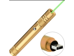 Lápiz láser recargable USB de alta potencia 306, color dorado, Starry Sky Digitallab