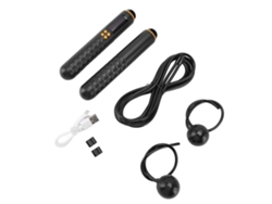 Pular Corda Com Contador Cordless E Peso Fitness Para Homens Mulheres Kids Treino Exercício Preto