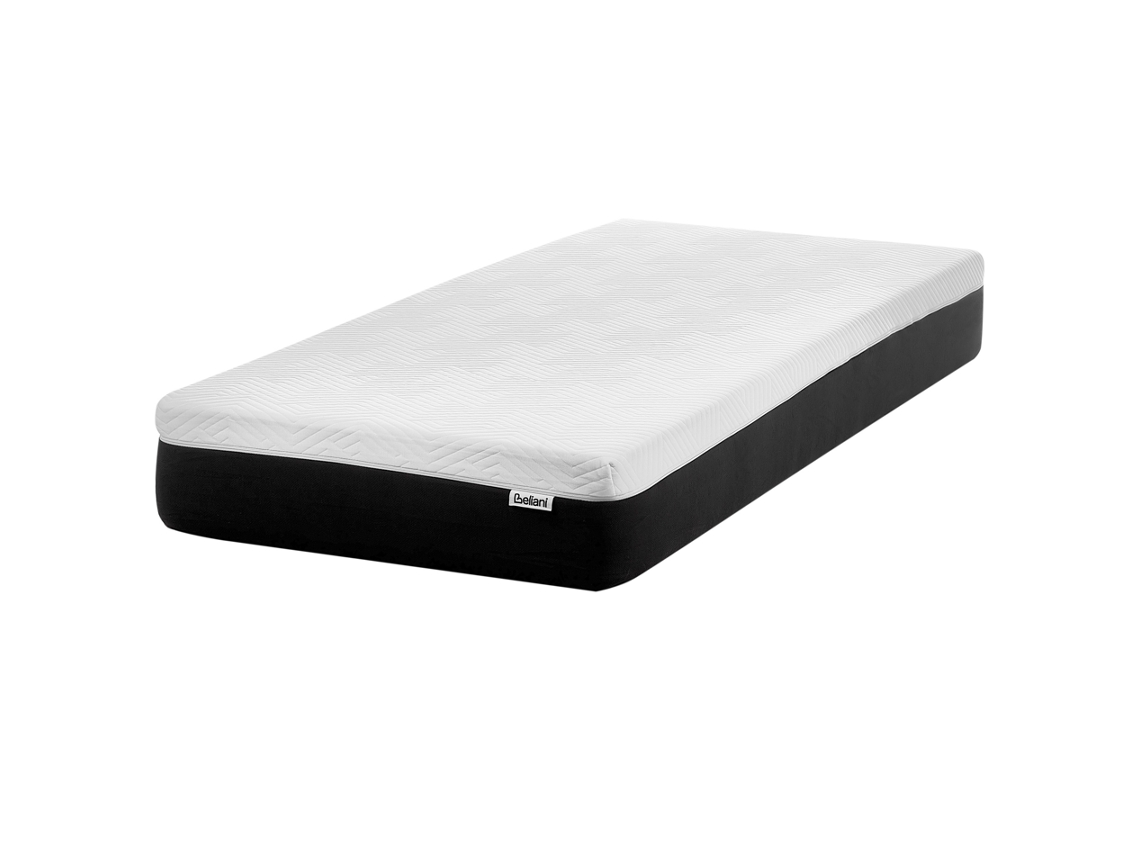 Colchón de latex con 7 zonas BELIANI Cozy de Látex Blanco 90x200x25