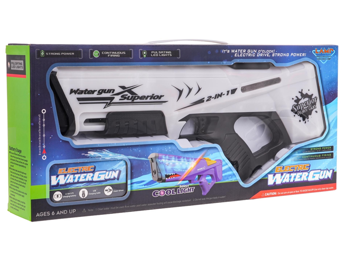Pistola de agua con función de luz negra B.active