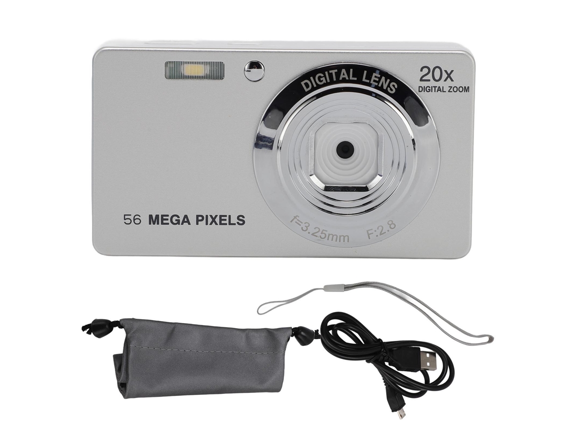 Cámara Digital 4k 56mp Compacta Con Zoom Digital 20x, Pantalla Lcd 2.7" Para Viajes, 64g