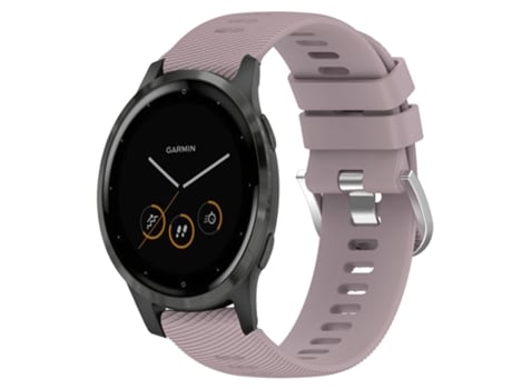 Correa Smartwatch para Garmin Vivoactive 4S 18mm Silicona Color Sólido (Roland Morado)