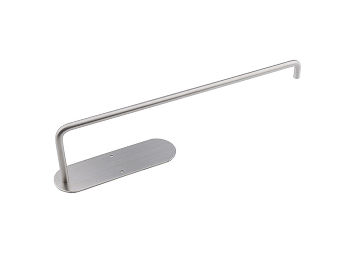 KOFIHETY Porta Toallas de Papel Bajo Armario para Cocina, Soporte Adhesivo para Rollos de Toallas, en Acero Inoxidable con Fijación Adhesiva o Tornillos