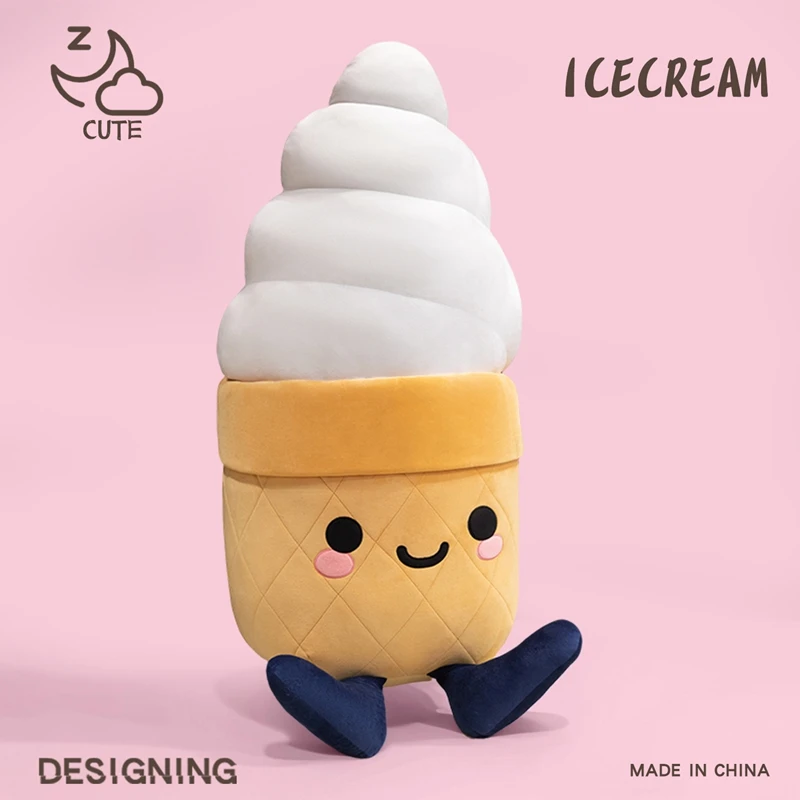 Cojín Decorativo Para Sofá Con Diseño De Helado Para Adultos (100 Cm), Cojín Decorativo Creativo.