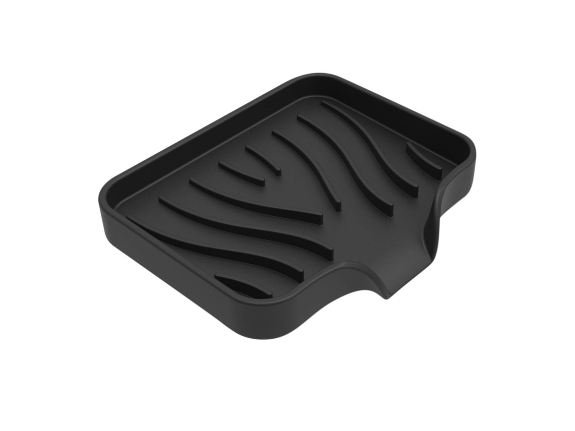 Decoración del hogar, jabonera de silicona para baño con boquilla de drenaje, organizador para fregadero de cocina y baño, soporte para esponja