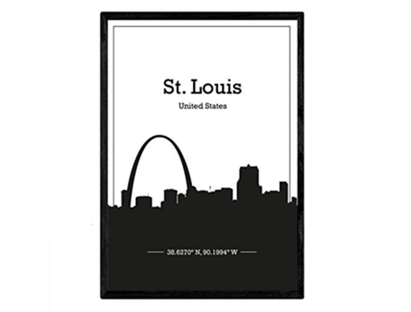 Poster NACNIC Mapa de Stlouis USA (A3)