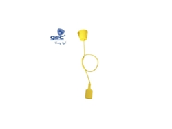 Portalámparas silicona E27 cable textil 1M - Amarillo GSC 000702186