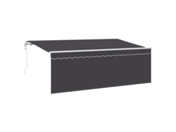 Maison Exclusive - Toldo Retráctil Antracita 350 X 200 Cm Poliéster Y Aluminio