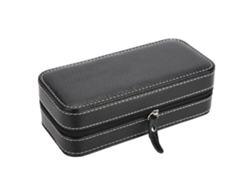 Caja para relojes con 2 compartimentos, organizador de joyas, estuche de presentación.