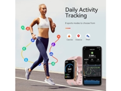 Reloj inteligente con monitor de actividad física, pantalla táctil de 1,57 pulgadas, monitorización de frecuencia cardíaca y oxígeno en sangre, IP68, canales