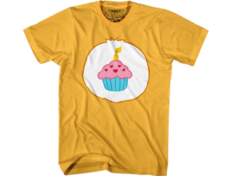 Camisetas Unisex DEEPSTONE Birthday Bear Belly Badge Care Bears Jengibre (XL)