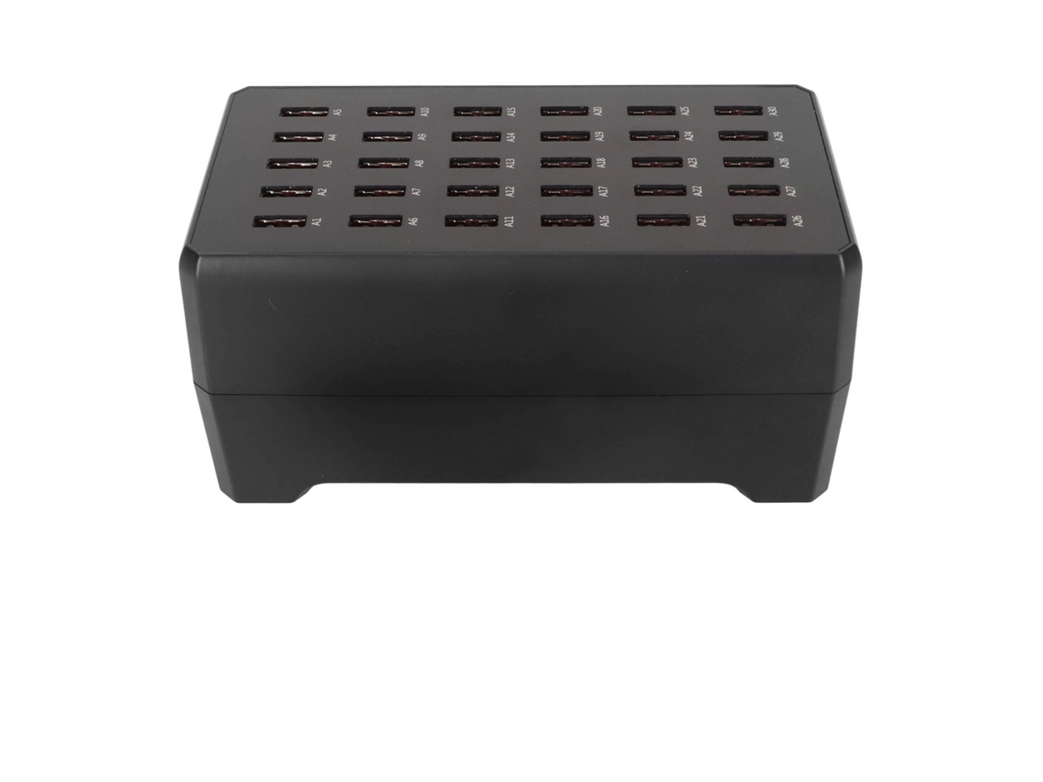Estación De Carga Usb De 30 Puertos, Carga Rápida De 150 W Con Reconocimiento Inteligente.